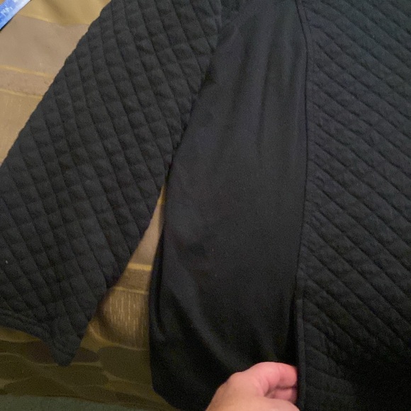 Croft & Barrow quilted zip front jacket in black Sz 2X EUC - Picture 7 of 7